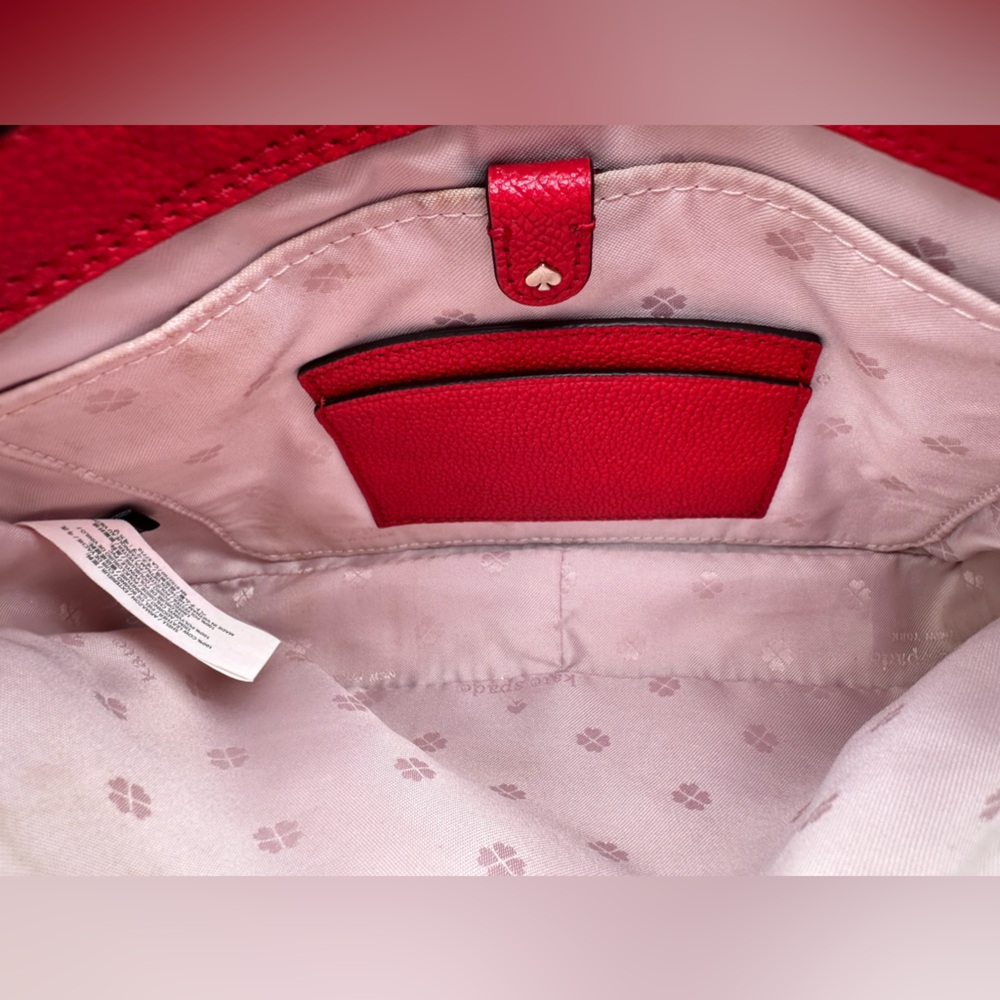 EUC!! Cherry Red Kate Spade Cross Body Bag! - Picture 4 of 14